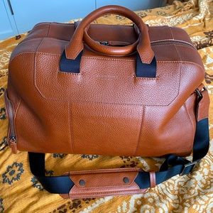 Cole Haan genuine leather weekender bag
